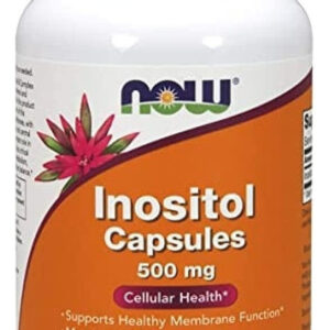 Inositol 500 Mg 100 Cápsulas Now Foods Sem Sabor