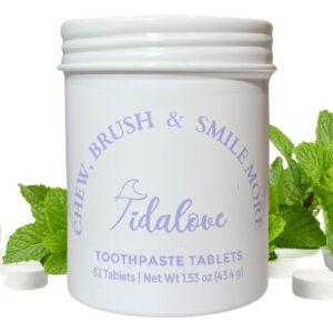 Comprimidos De Creme Dental Tidalove Smile More Com Flúor E
