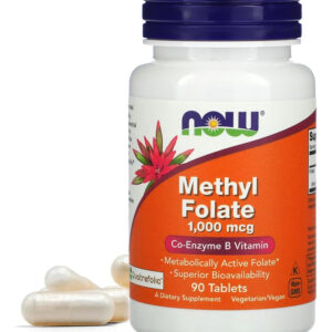 Now Foods Metilfolato Methyl 1000mcg 90 Tablets