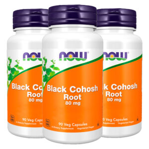 Black Cohosh Root 80mg Now Foods 90 Veg Cáps Importado 3un