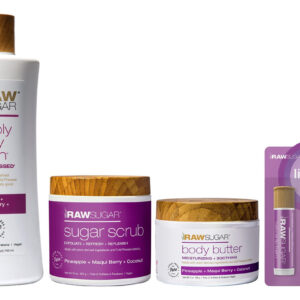 Pacote Body Care Com Açúcar Cru, Abacaxi, Coco E Maqui