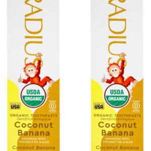 Pasta De Dente Radius Kids Coconut Banana Organic 90ml, Paco