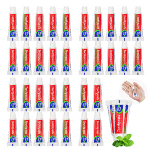 Pasta De Dentes Haiforva 50 Tubos Bulk Travel Size 5g Mint