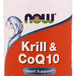 Krill E Coq10, 60 Softgels - Now Foods Sabor Neutro