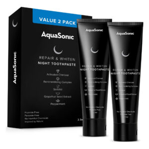 Pasta De Dente Aquasonic Repair & Whiten Night 65ml, Pacote