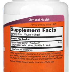 Astaxantina Extracto 4mg 60 Vegs Softgel Importado