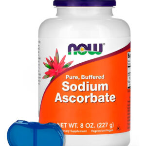 Ascorbato De Sódio Now Foods 277g Puro + Porta Cápsulas