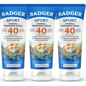 Protetor Solar Badger Reef Safe Unscented Spf 40 Sport 80 Ml