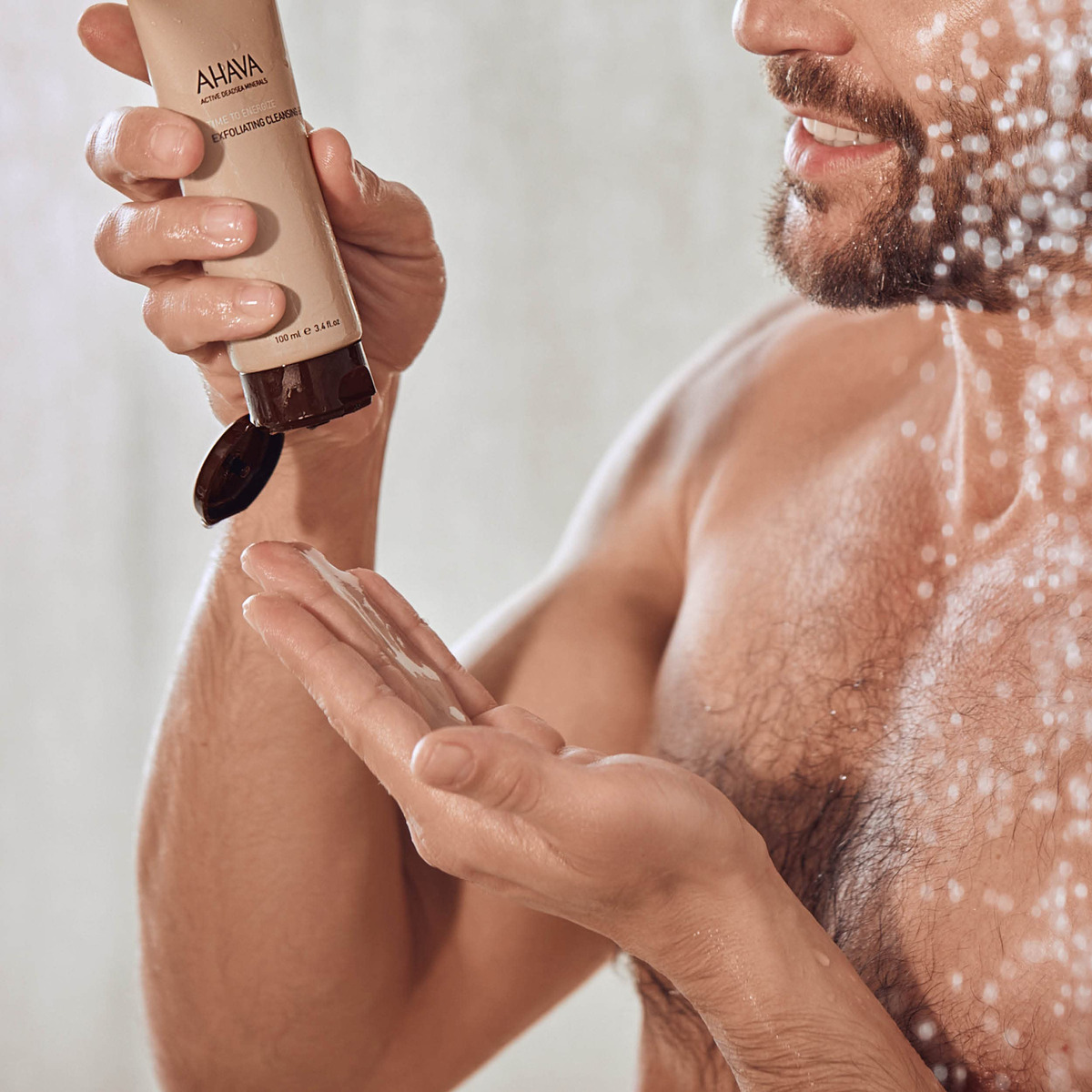 Gel De Limpeza Ahava Esfoliante Masculino 100ml - Imagem 4