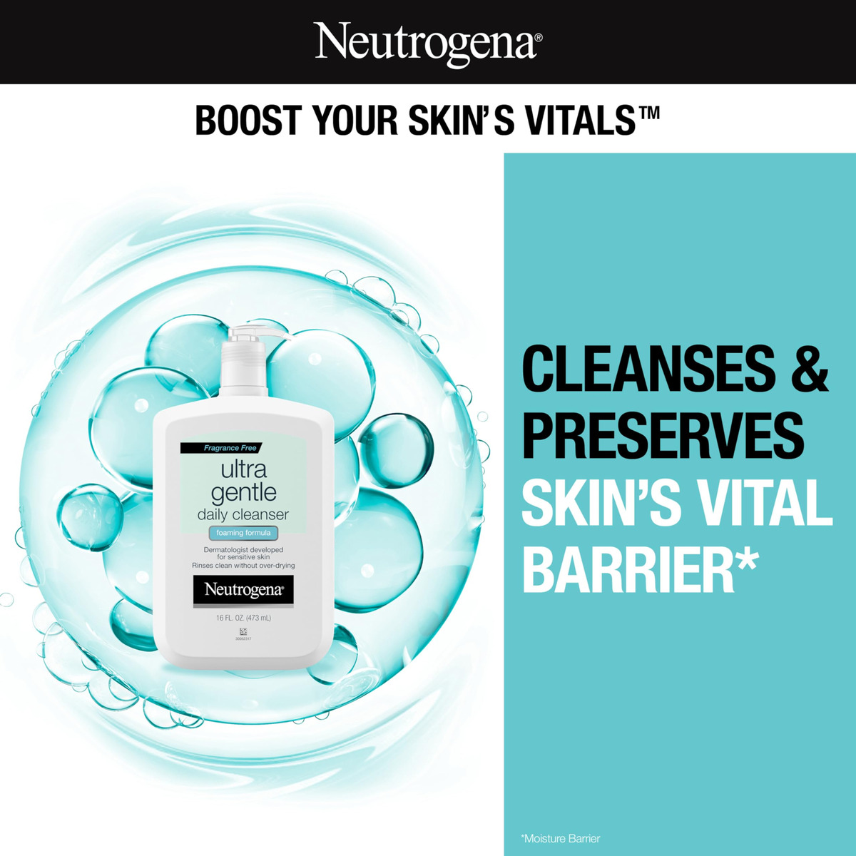 Neutrogena Ultra Gentil Limpador Facial Diário Sensível - Imagem 2