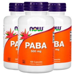 Paba 500mg Now Foods 100 Cápsulas Importado 3un