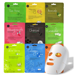 Máscara Facial Celavi Essence, Pacote Com 9 Unidades, Hidrat