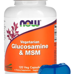Glucosamina Msm Now Foods 120 Caps + Porta Cápsulas