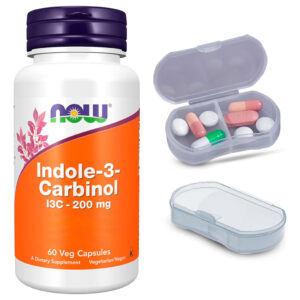Indole-3-carbinol Now Foods I3c 200mg 60cáp + Porta Cápsulas