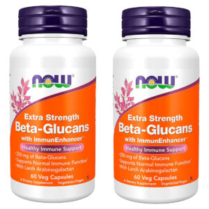 Beta-glucanos 1,3/1,6 Now Foods Beta-glucans 60veg Caps 2un Sabor Sem Sabor