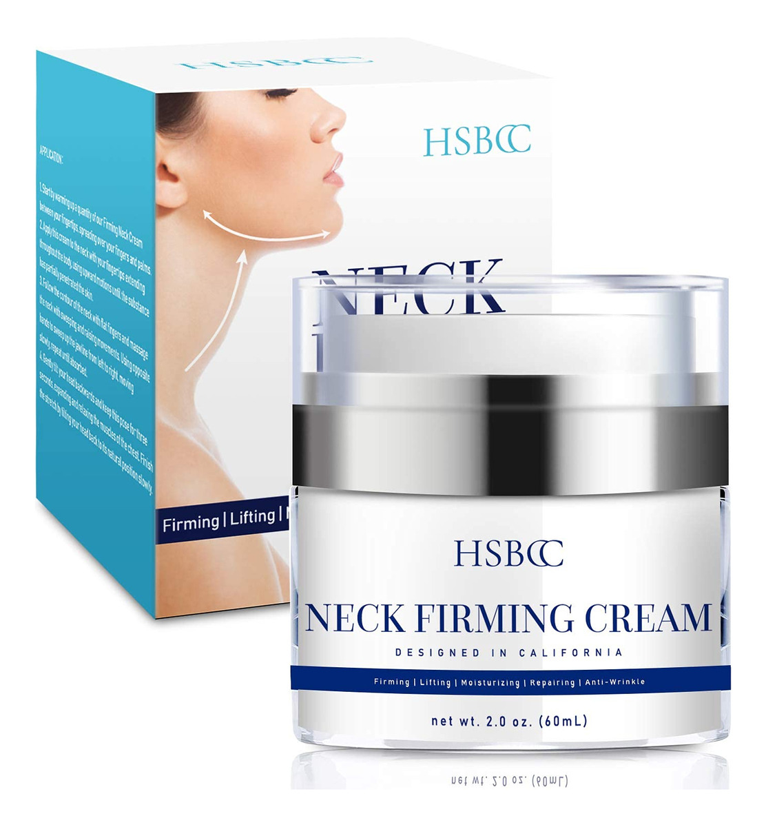 Creme Reafirmante De Pescoço Hsbcc Creme De Pescoço Com Pept - Imagem 2