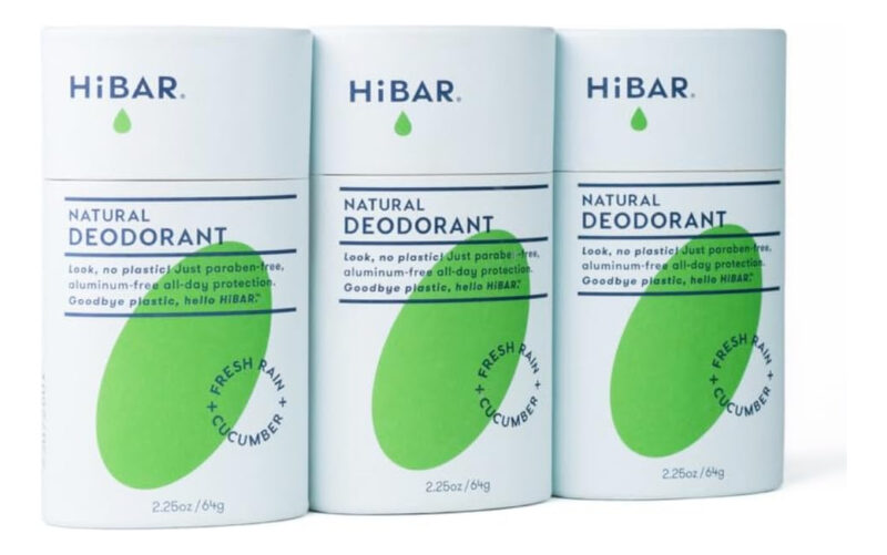 Pacote Com 3 Desodorantes Hibar Fresh Rain & Cucumber Plasti