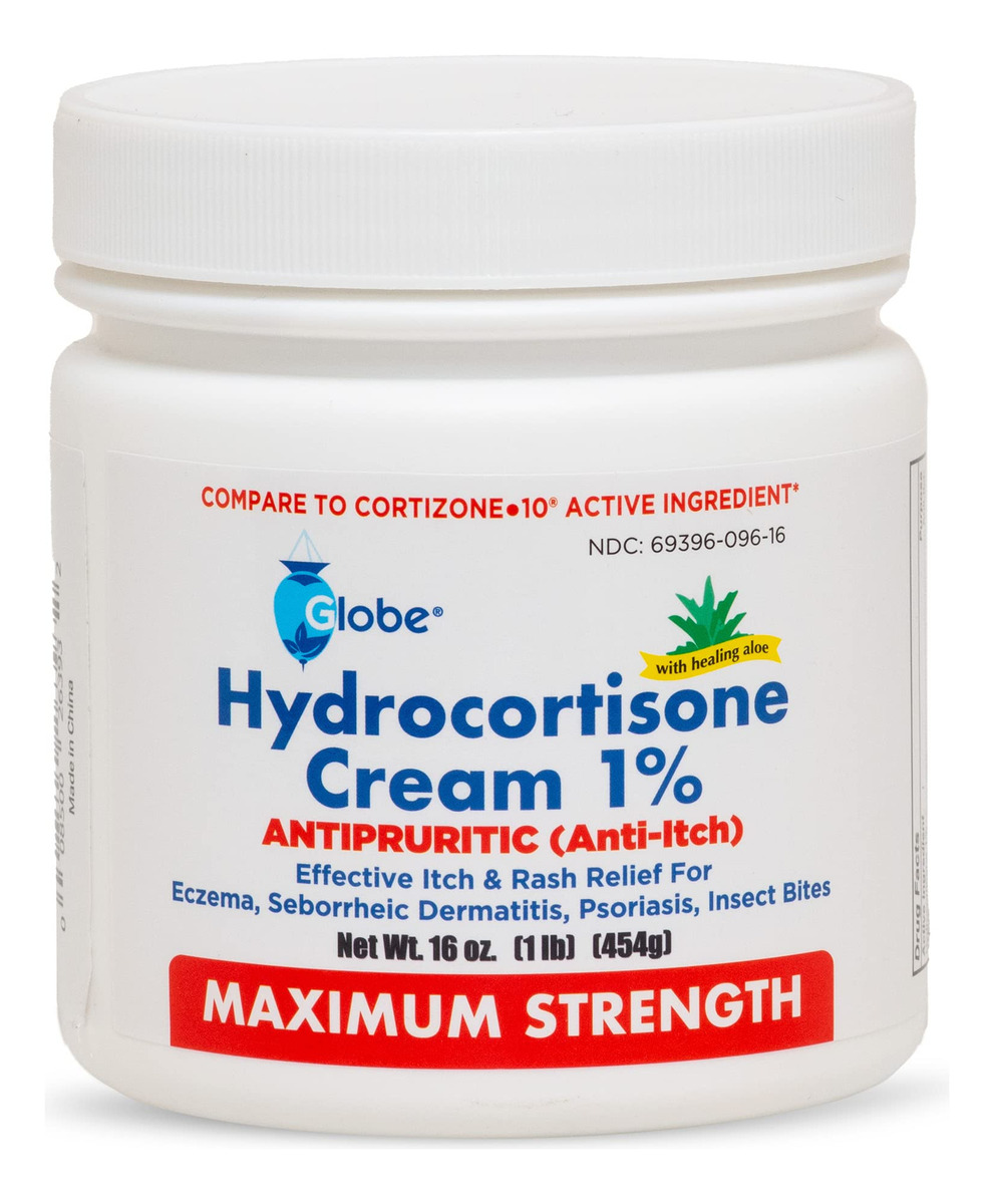 Creme De Hidrocortisona Globe Maximum Strength 1% Com Aloe 4