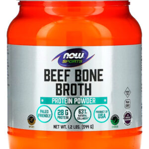Beef Bone Broth Proteína Pó Now Foods 544 G Importado