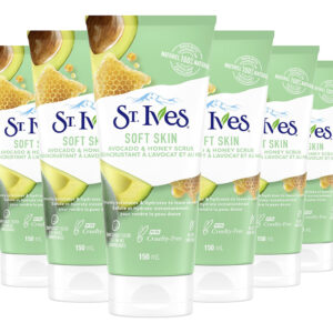 Esfoliante Facial St. Ives Soft Skin Abacate E Mel 180ml X6