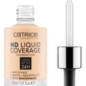Foundation Catrice Hd Liquid Coverage 002 Porcelain Bege