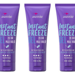 Gel De Cabelo Aussie Instant Freeze Maximum Hold Com Óleo De