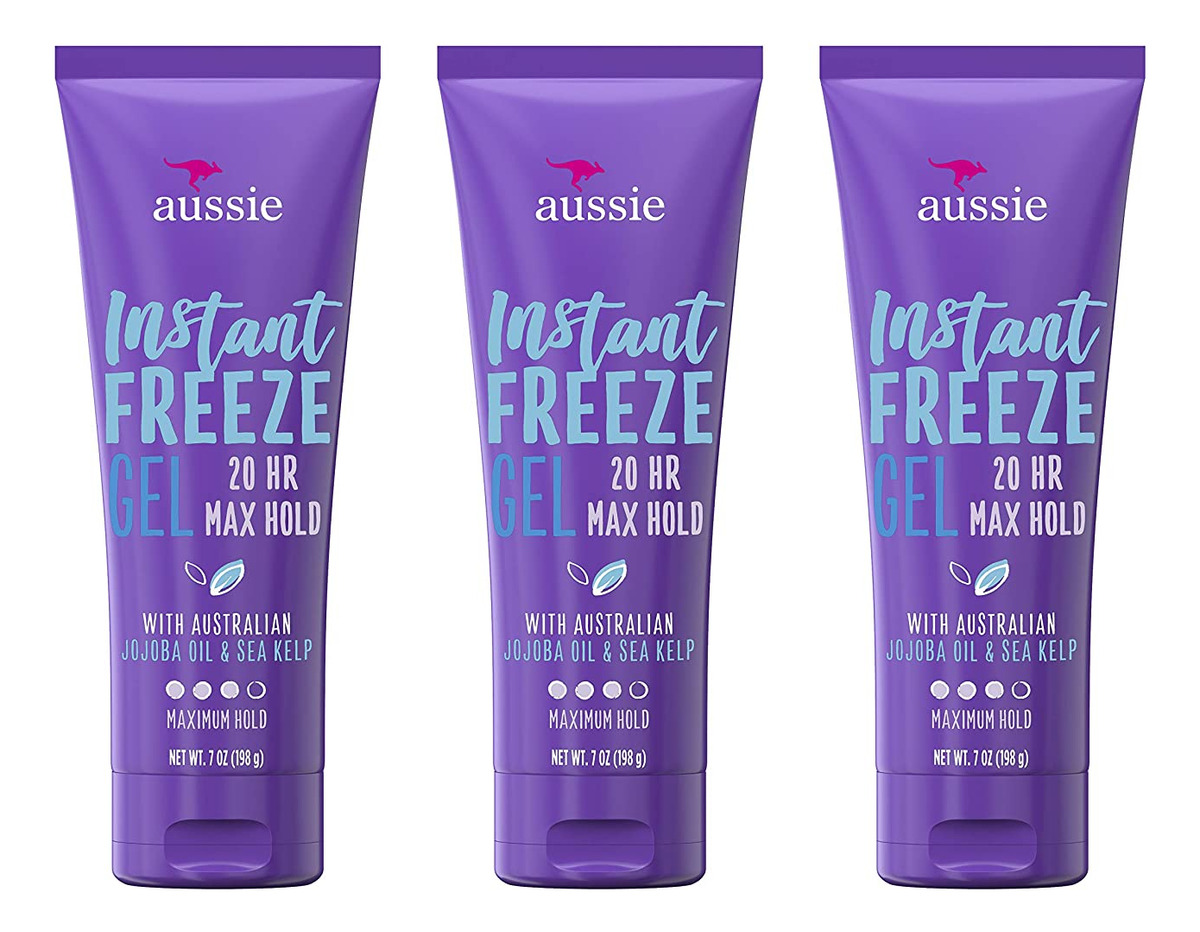 Gel De Cabelo Aussie Instant Freeze Maximum Hold Com Óleo De
