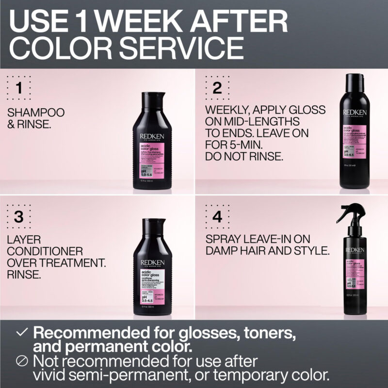 Tratamento De Cabelo Redken Acidic Color Gloss Glass Gloss - Image 5