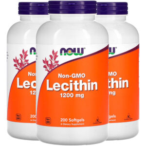 Lecitina 1200mg 200 Soft Importado 3un Now Foods