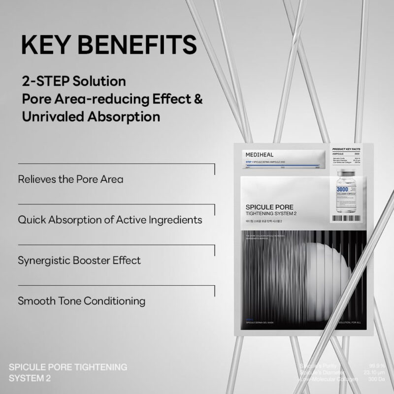 Skincare Mediheal Collagen Spicule Pore Care System 10 Unida - Image 7