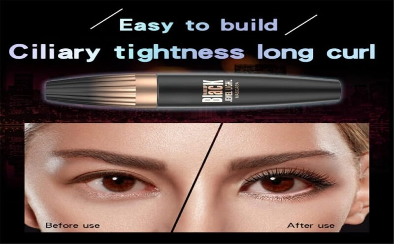 Máscara Sjxyoyds 4x Silk Fiber Lash Preta À Prova D'água - Image 8