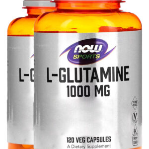 L-glutamina 1000mg Sports 120 Caps Importado 2un Now Foods