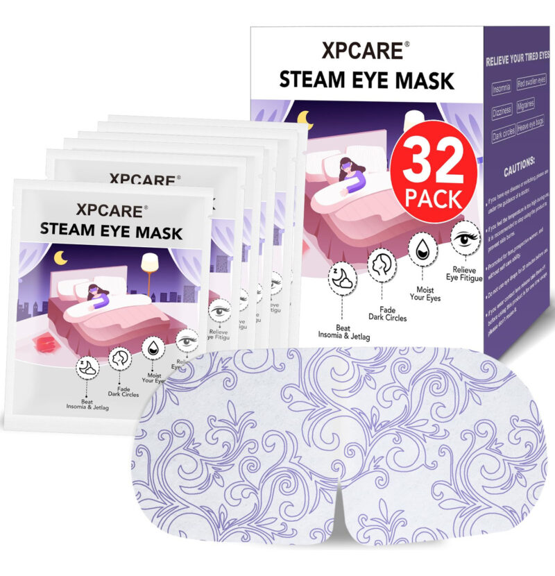 Pacote De 32 Máscaras De Olhos Steam Xpcare Para Alívio De O