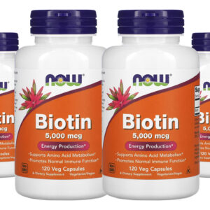 Biotina 5000mcg Now Foods 120veg Caps 4un Sabor Sem Sabor