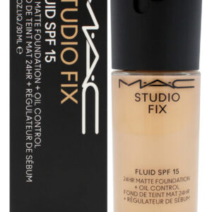 Foundation Mac Studio Fix Fluid Spf 15 24 Horas C4, Luz Neut