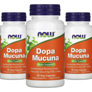 Dopa Mucuna Now Foods 90 Cápsulas Vegetarianas 5un Sabor Sem Sabor