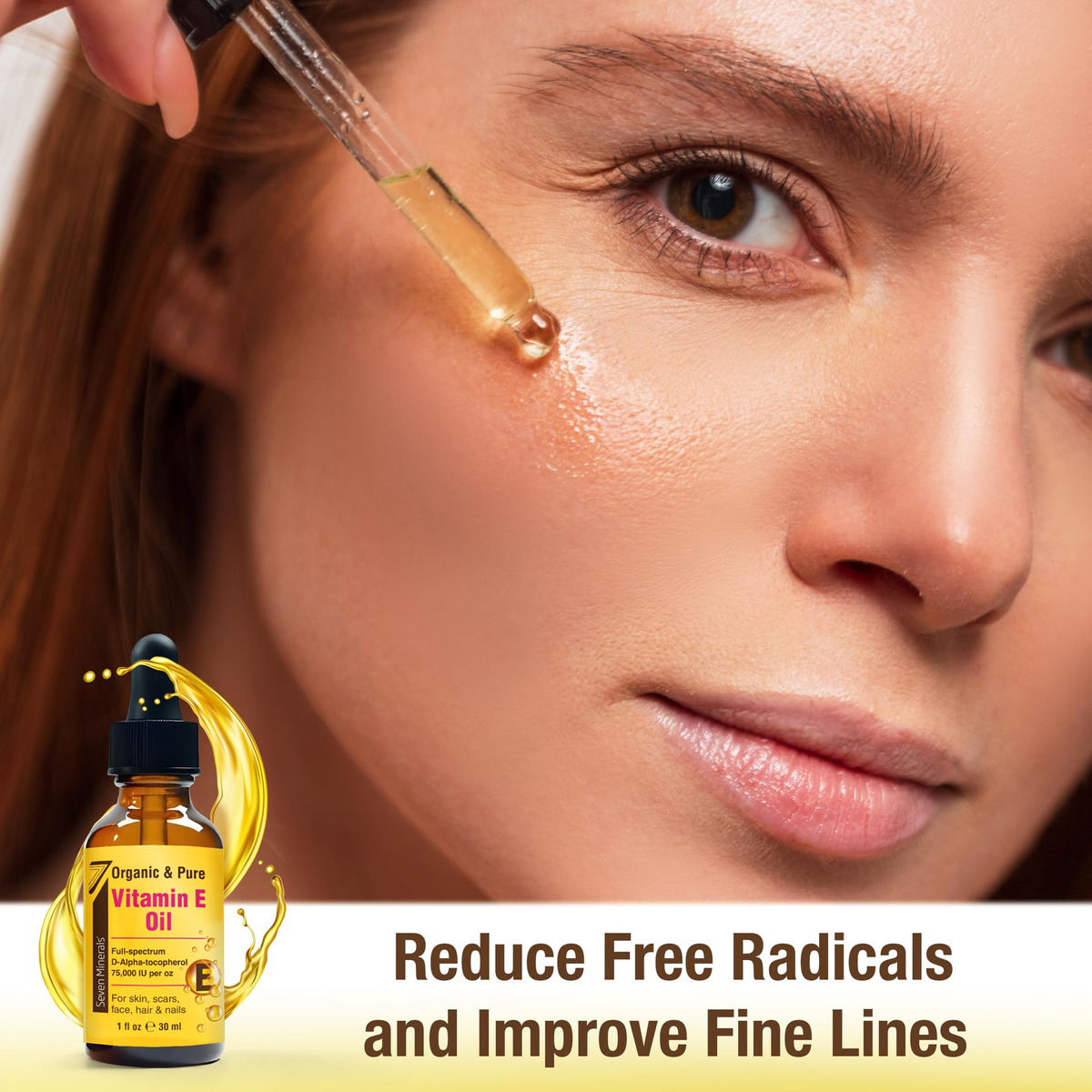 Óleo De Vitamina E Seven Minerals Ultra Pure 75.000 Ui 30ml - Imagem 3
