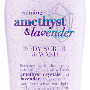 Esfoliante E Sabonete Corporal Ogx Calming + Ametista E Lava