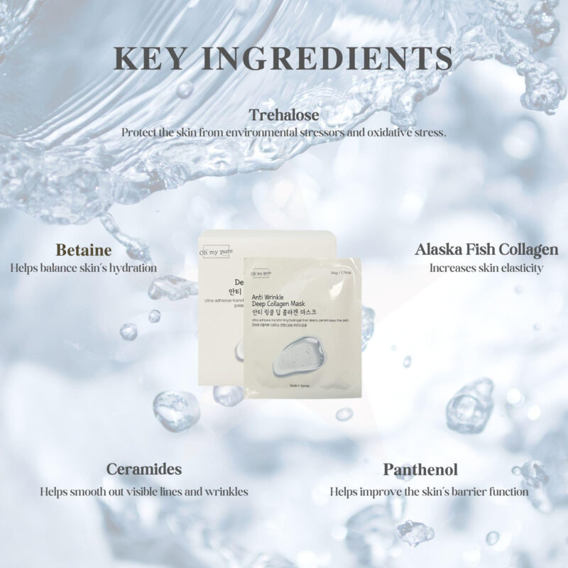 Máscara Facial Ohmypure Hydrogel Anti-rugas Deep Collagen X5 - Image 7