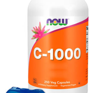 Now Foods Vitamina C-1000mg 250 Cápsulas + Porta Cápsulas