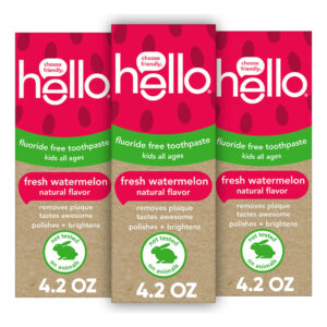 Creme Dental Hello Natural Watermelon Flavour Baby & Kids