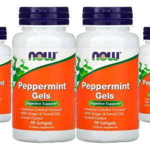 Géis De Hortelã Pimenta Now Foods Peppermint 90softgels 4un