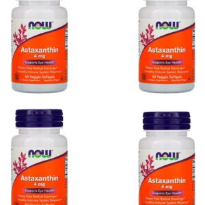 Astaxantina 4mg Now Foods 60veg Softgs 4un