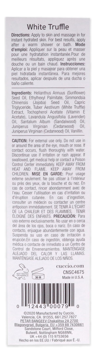 Óleo Corporal Cuccio Nutritivo Trufa Branca Naturale 100ml U - Imagem 6