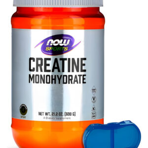 Creatina Em Pó Now Foods 600g Puro + Porta Cápsulas