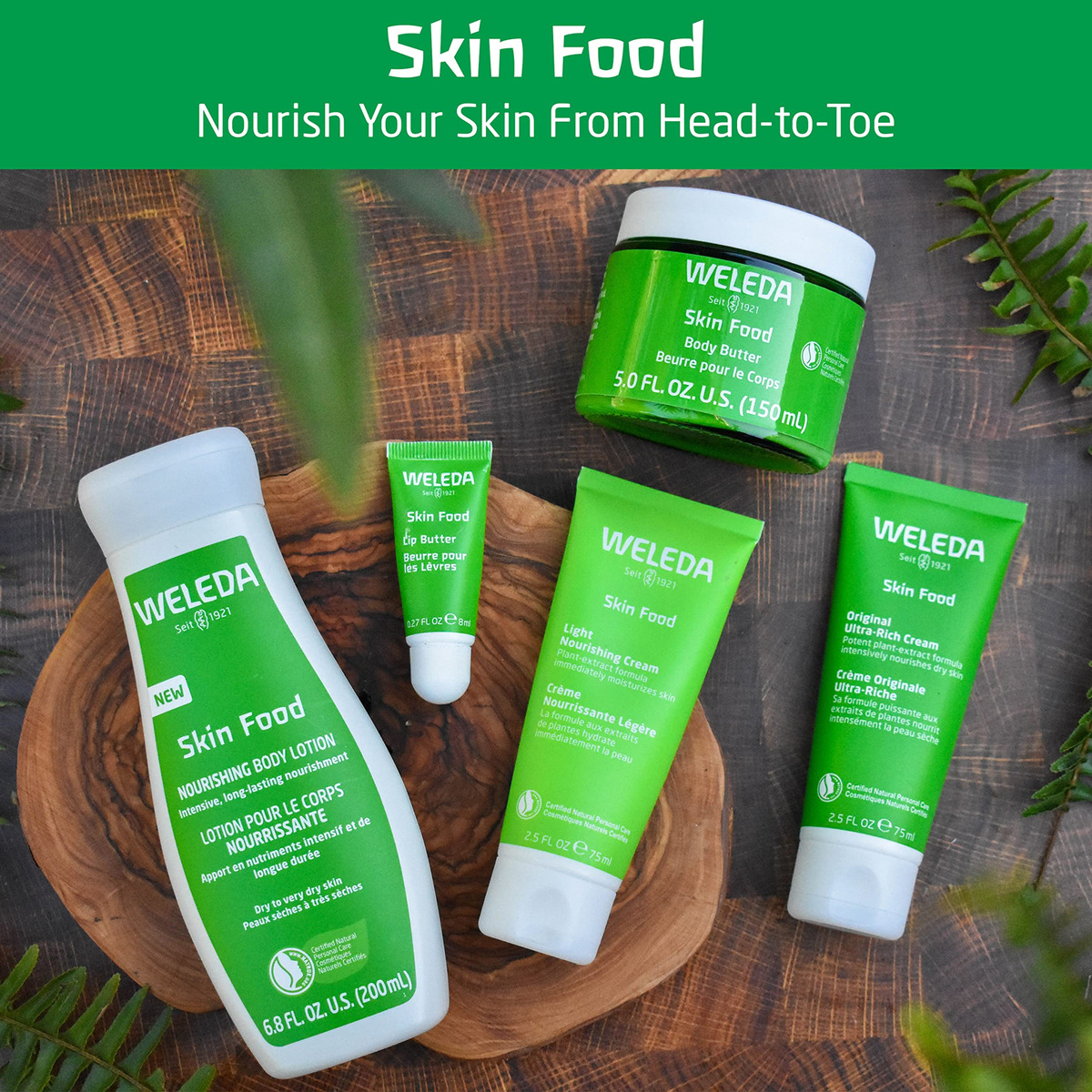 Frasco De Vidro Sustentável Body Butter Weleda Skin Food 150 - Imagem 9