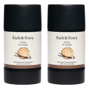 Desodorante Each & Every Cedro & Vanilla 75ml Sem Alumínio