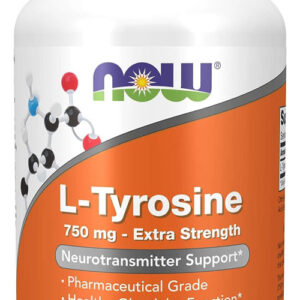 L-tirosina 750mg Now Foods L-tyrosine 90 Veg Caps Sabor Sem Sabor