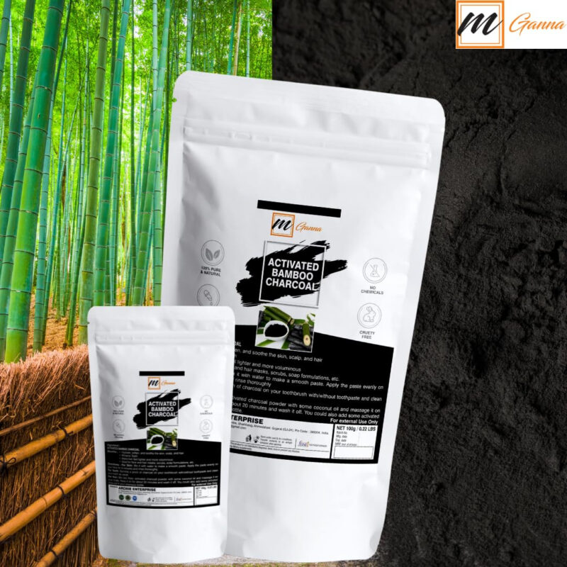 Carvão Vegetal De Bambu Ativado Mganna 100g Para Dentes - Image 6