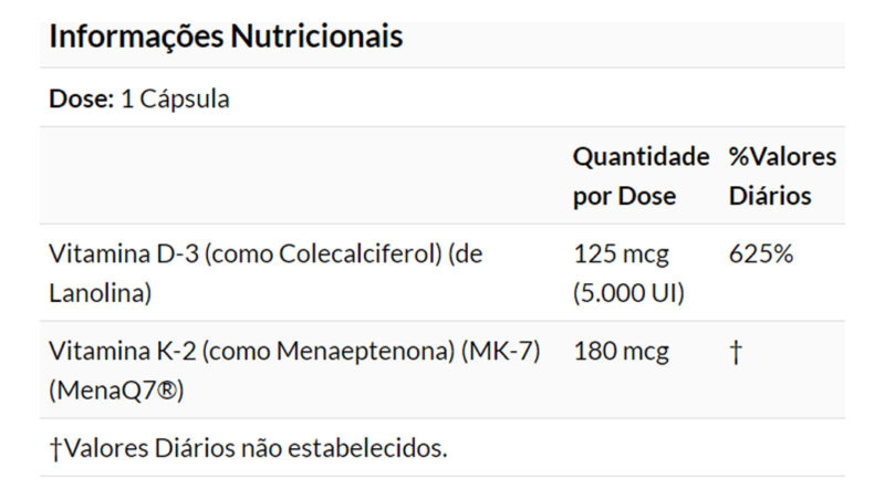 Vitamina Mega D-3 E Mk-7 Now Foods 120veg Caps Importado - Image 4